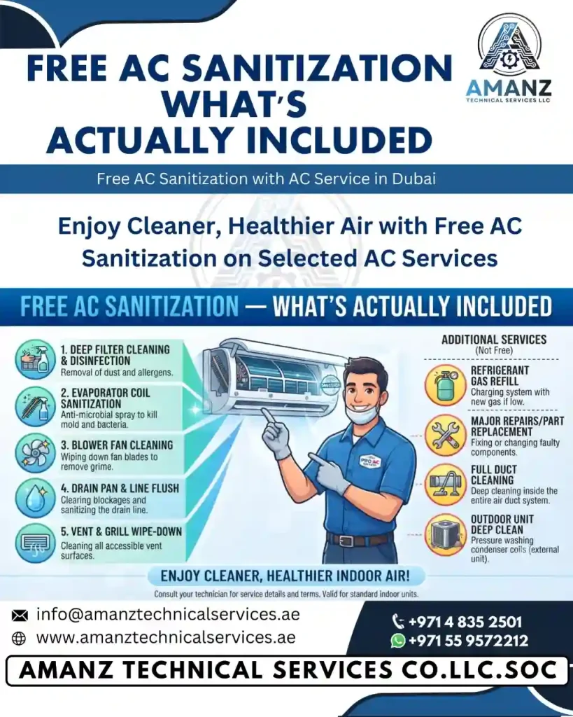 Free AC Sanitization: What’s Actually Included?